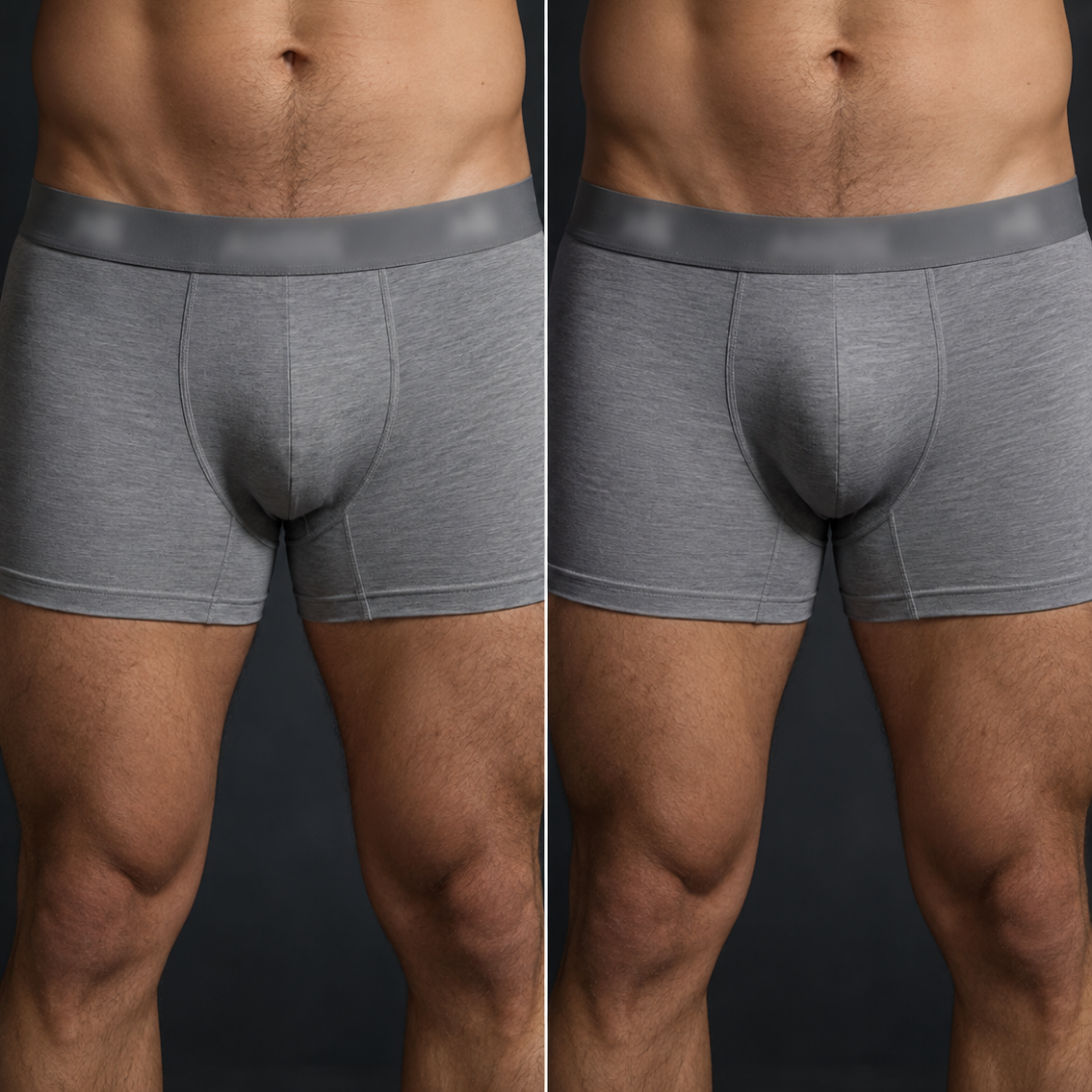 Resultado de harmonização íntima masculina, paciente 3