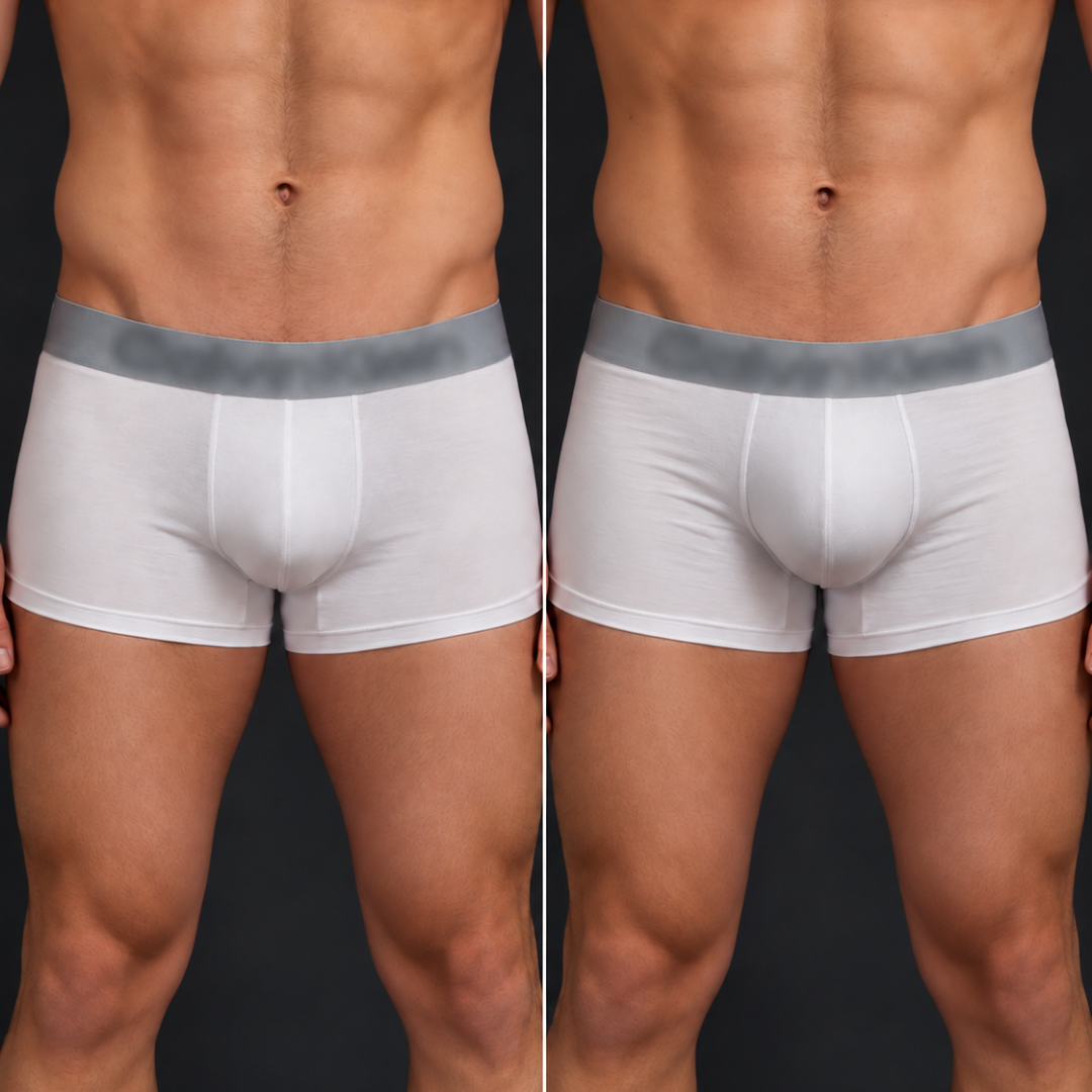 Resultado de harmonização íntima masculina, paciente 2
